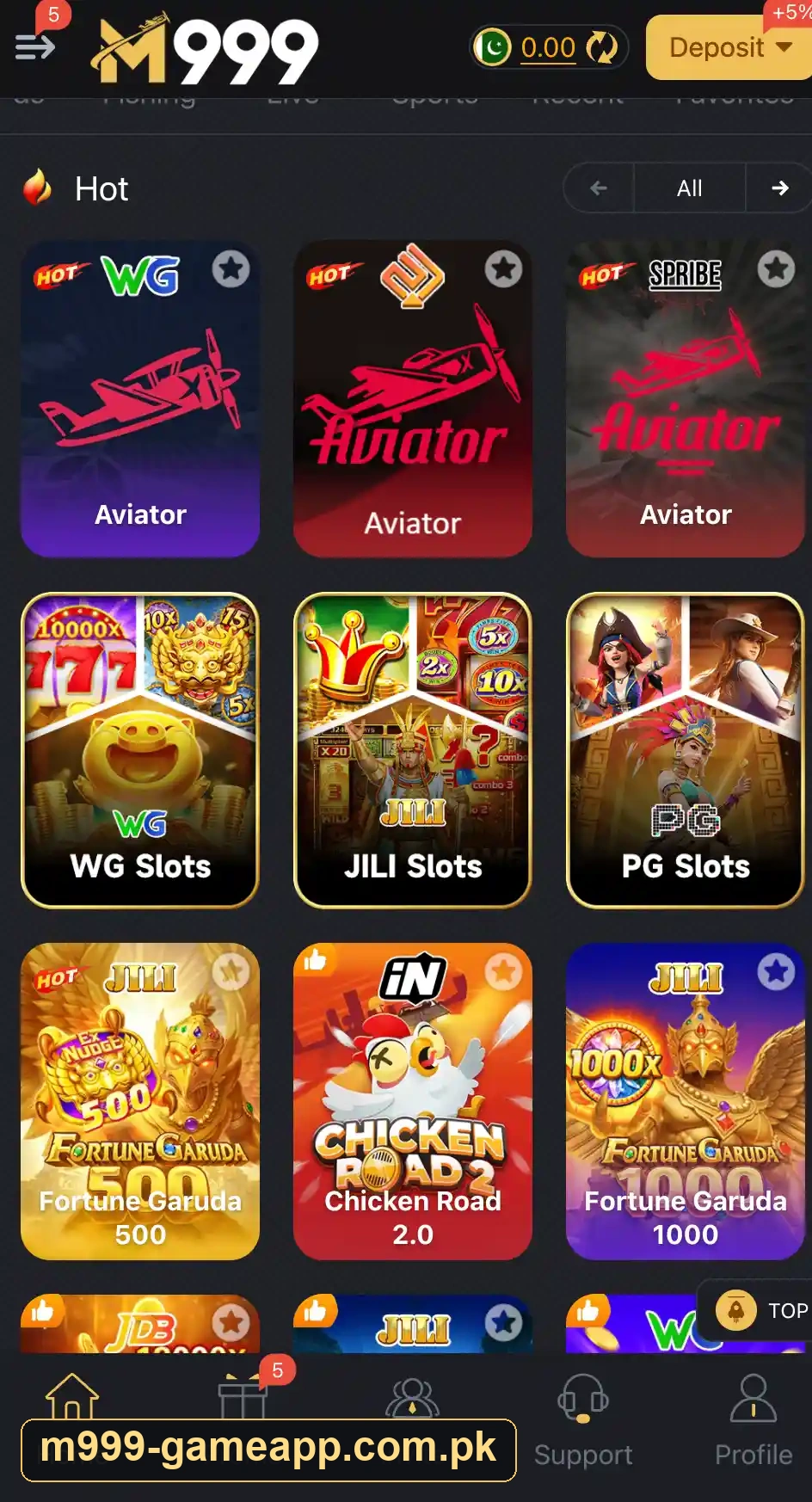 M999 game lobby