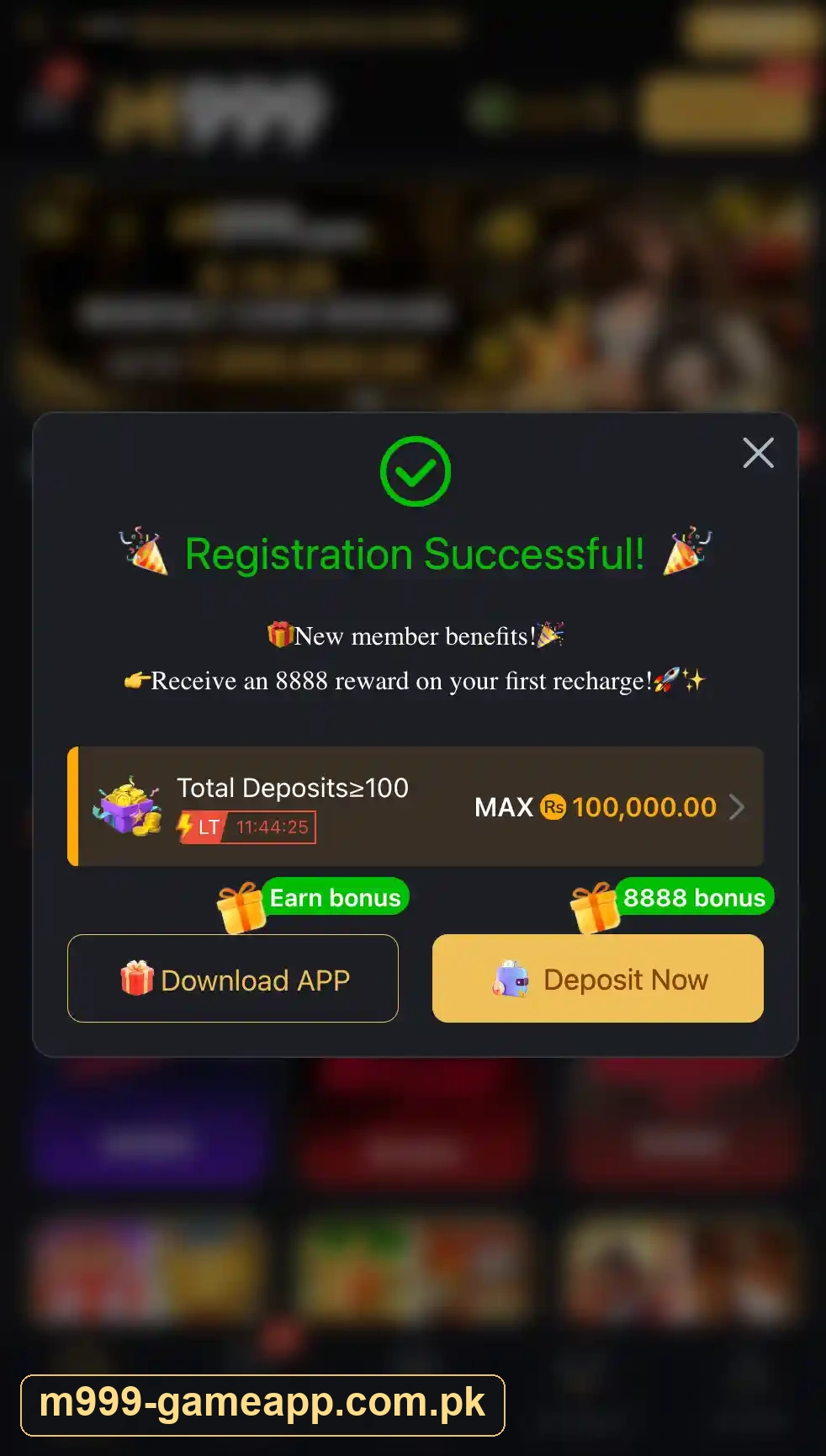 M999 registration success message